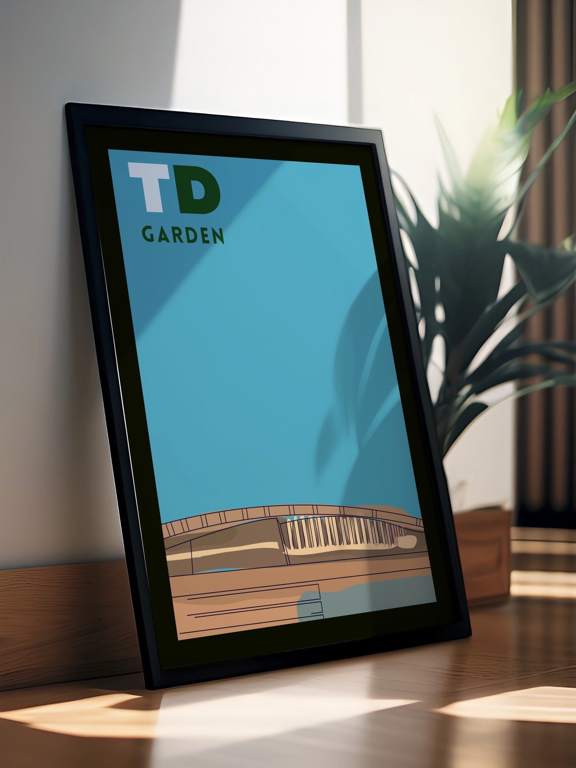 TD Garden Boston Minimalist Arena Celtics Sports Stadium Poster - Image 4