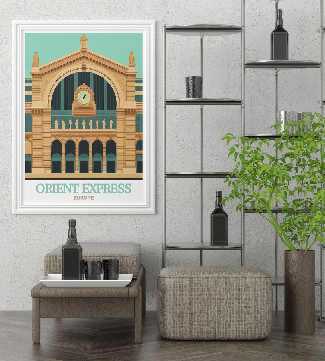 Gare de l'Est Paris Orient Express Station Clock Travel Poster - Image 3
