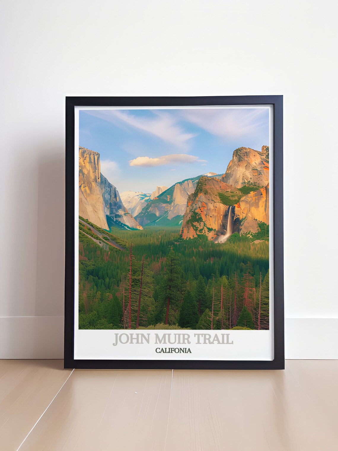 Yosemite Valley Waterfalls John Muir Trail California Poster - Image 4