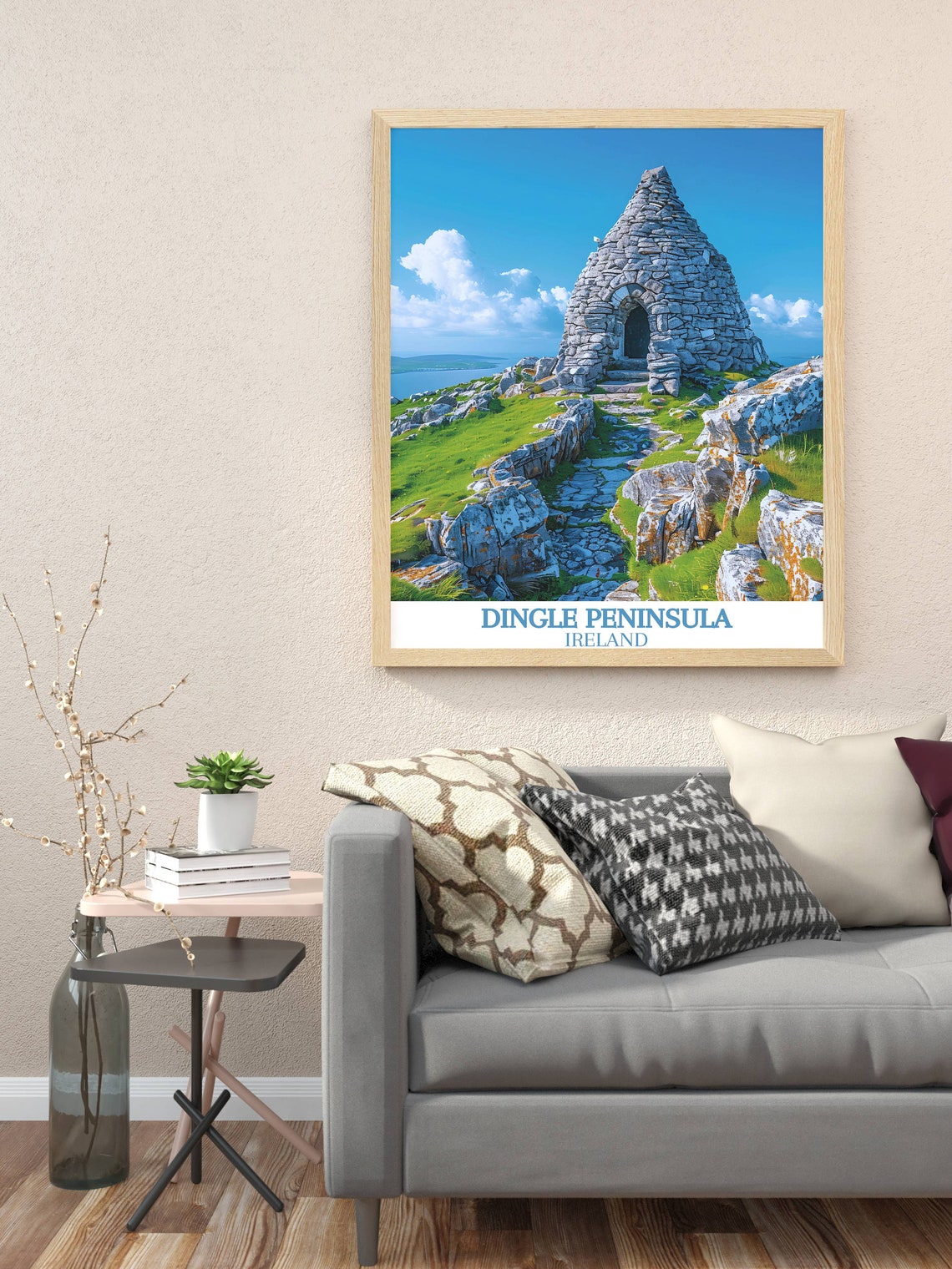 Dingle Peninsula Ancient Stone Beehive Hut Mountain Ireland Poster - Image 3