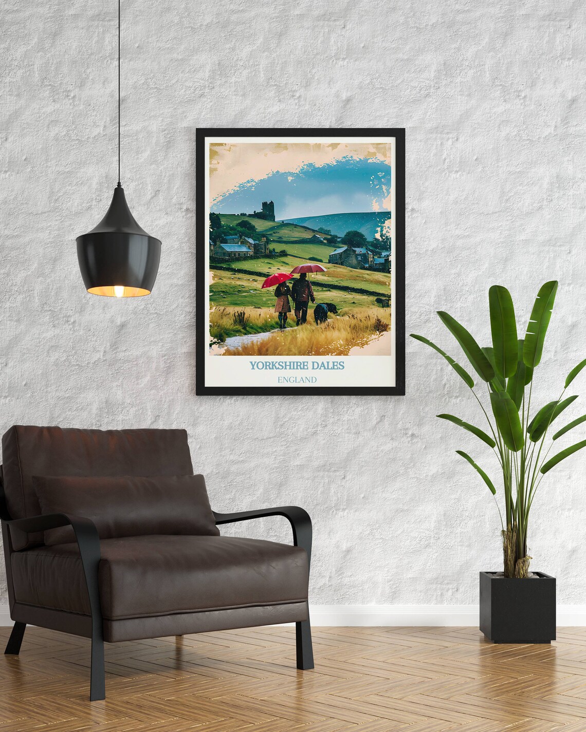 Yorkshire Dales Travel Print Travel Poster Of Yorkshire Dales England Yorkshire Dales Art Yorkshire Dales Gift Wall Art Print - Image 3