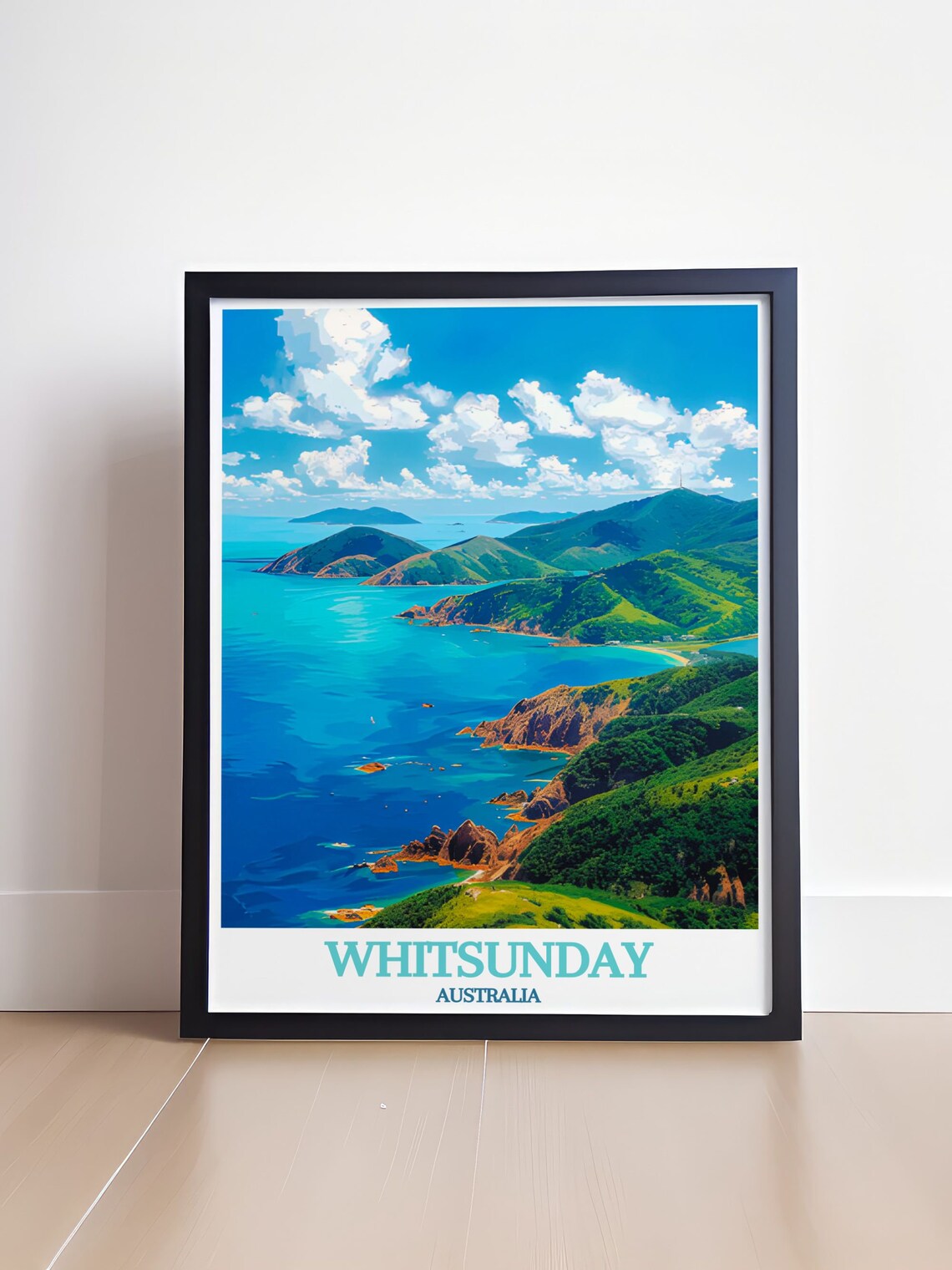 Whitsunday Scenic Great South Molle Island Coastline Travel Poster - Image 4