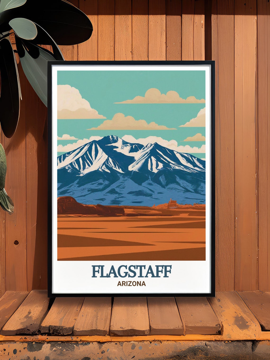 Flagstaff Arizona Snowcapped San Francisco Peaks Travel Poster - Image 3