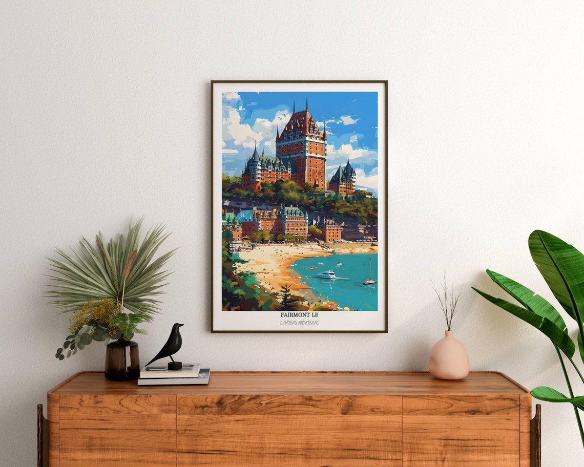 Fairmont Le Chateau Frontenac Quebec City Landmark Travel Poster - Image 2