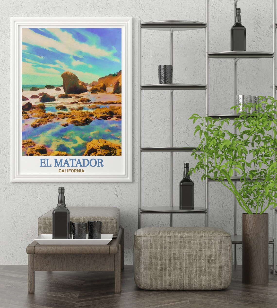 El Matador California Tide Pools Rocky Shore Ocean Travel Poster - Image 2