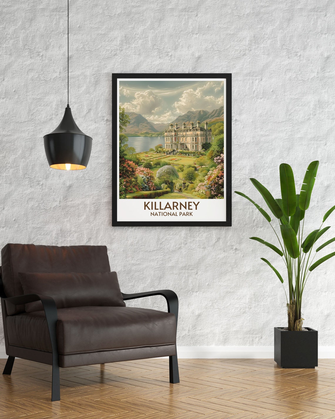Killarney National Park Ireland Muckross House By The Lake Poster - Image 2