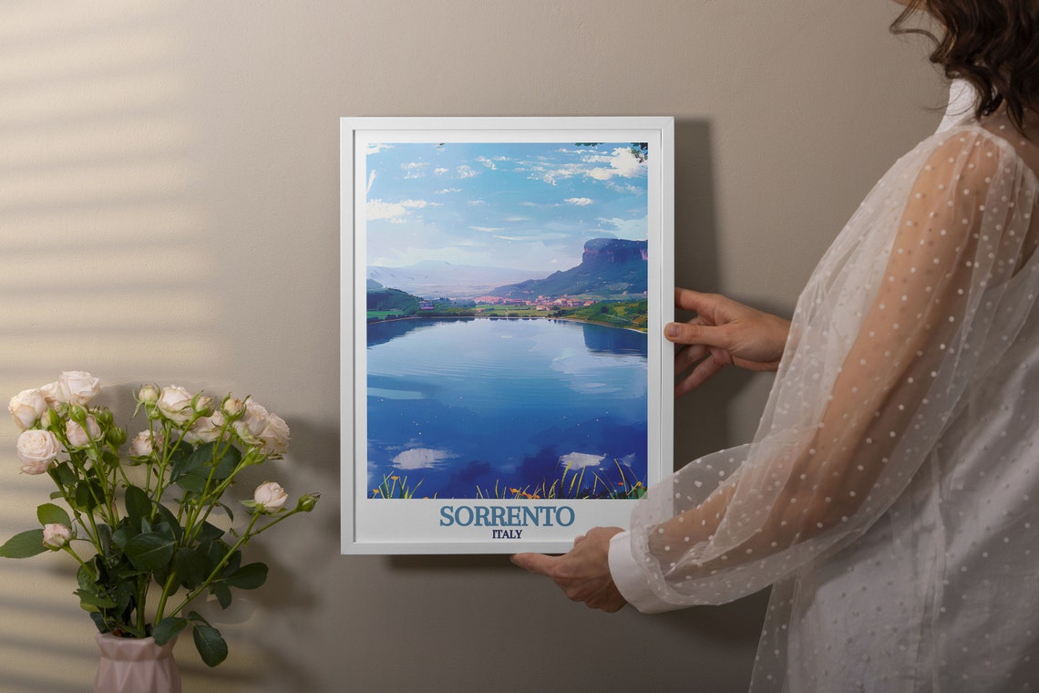Sorrento Travel Poster Lake Averno Travel Poster Sorrento Poster And Lake Averno Print Sorrento Travel Print And Lake Averno Poster - Image 2
