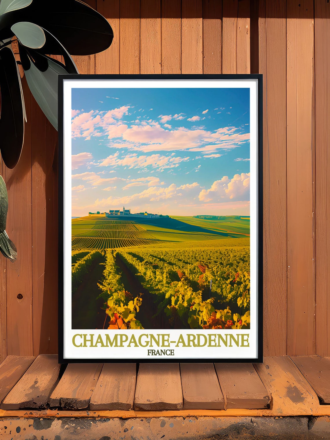 Champagneardenne Travel Print Montagne De Reims Art Montagne De Reims Travel Poster France Travel Print - Image 3