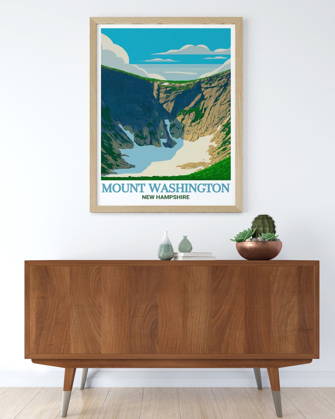 Tuckerman Ravine Mount Washington New Hampshire Travel Poster - Image 3
