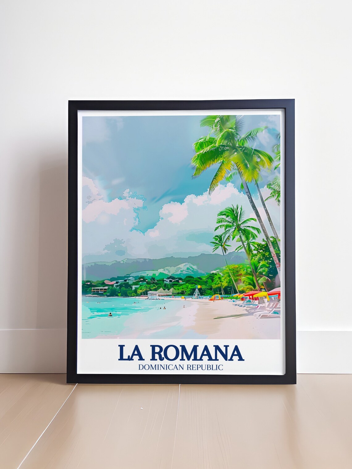 La Romana Dominican Republic Palm Beach Bright Tropical Day Poster - Image 4