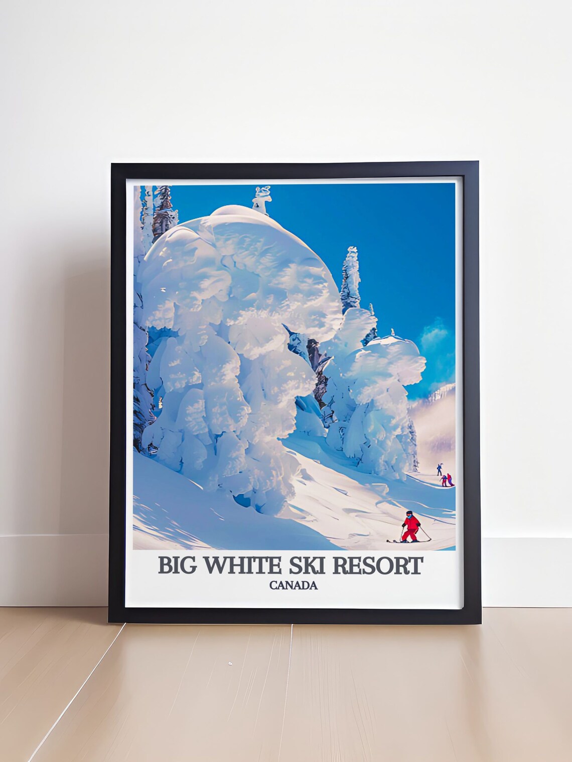 Big White Ski Resort Vintage Travel Poster, British Columbia - Image 4