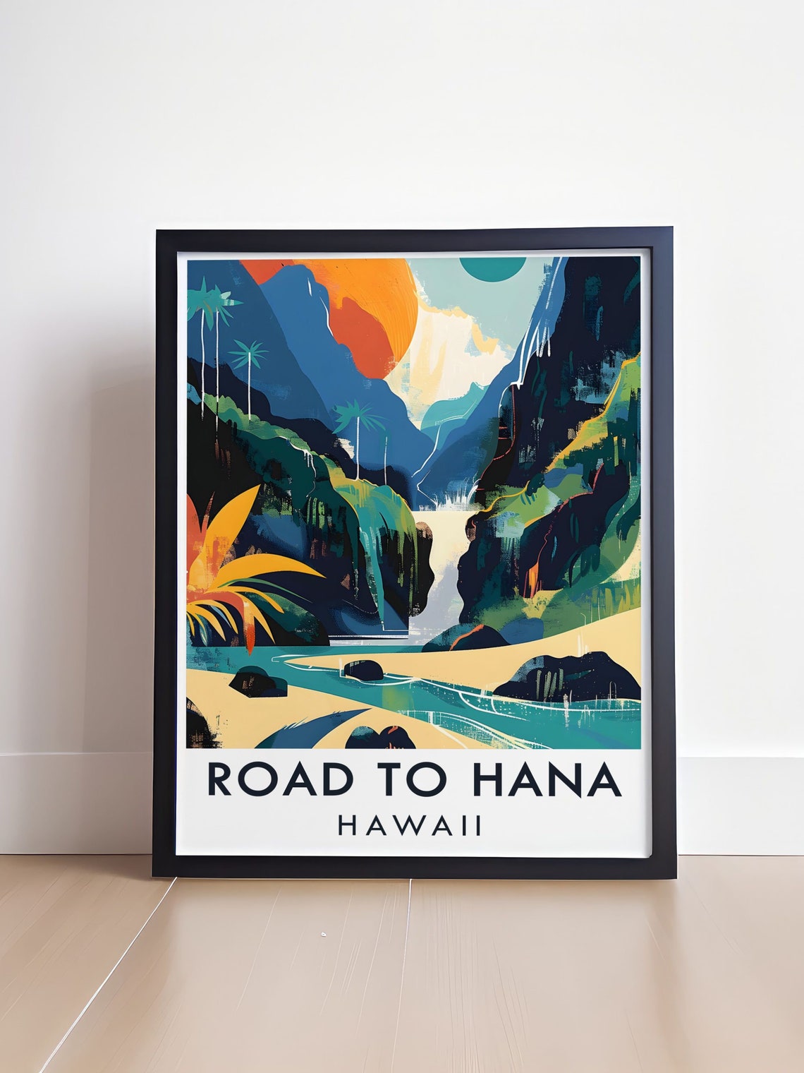 Road To Hana Travel Poster Road To Hana Wall Art Sacred Pools Poster Road To Hana And Sacred Pools Wall Decor Sacred Pools Art - Image 4