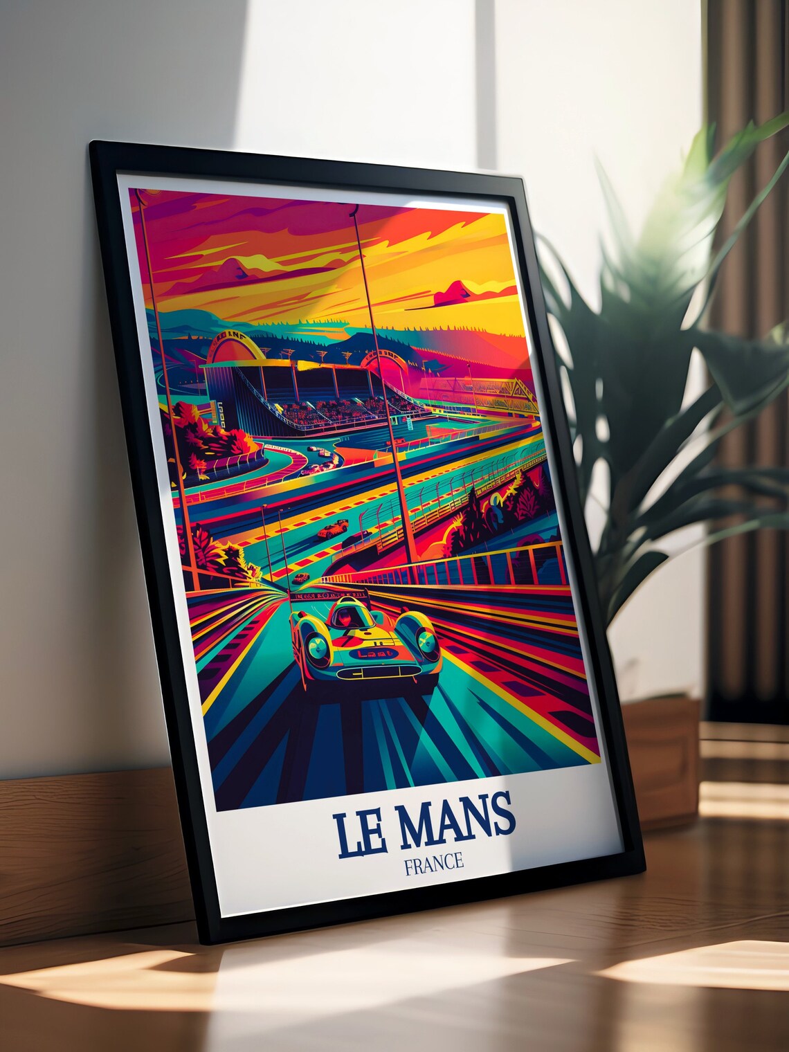 Le Mans Travel Poster, Circuit De La Sarthe - Image 2
