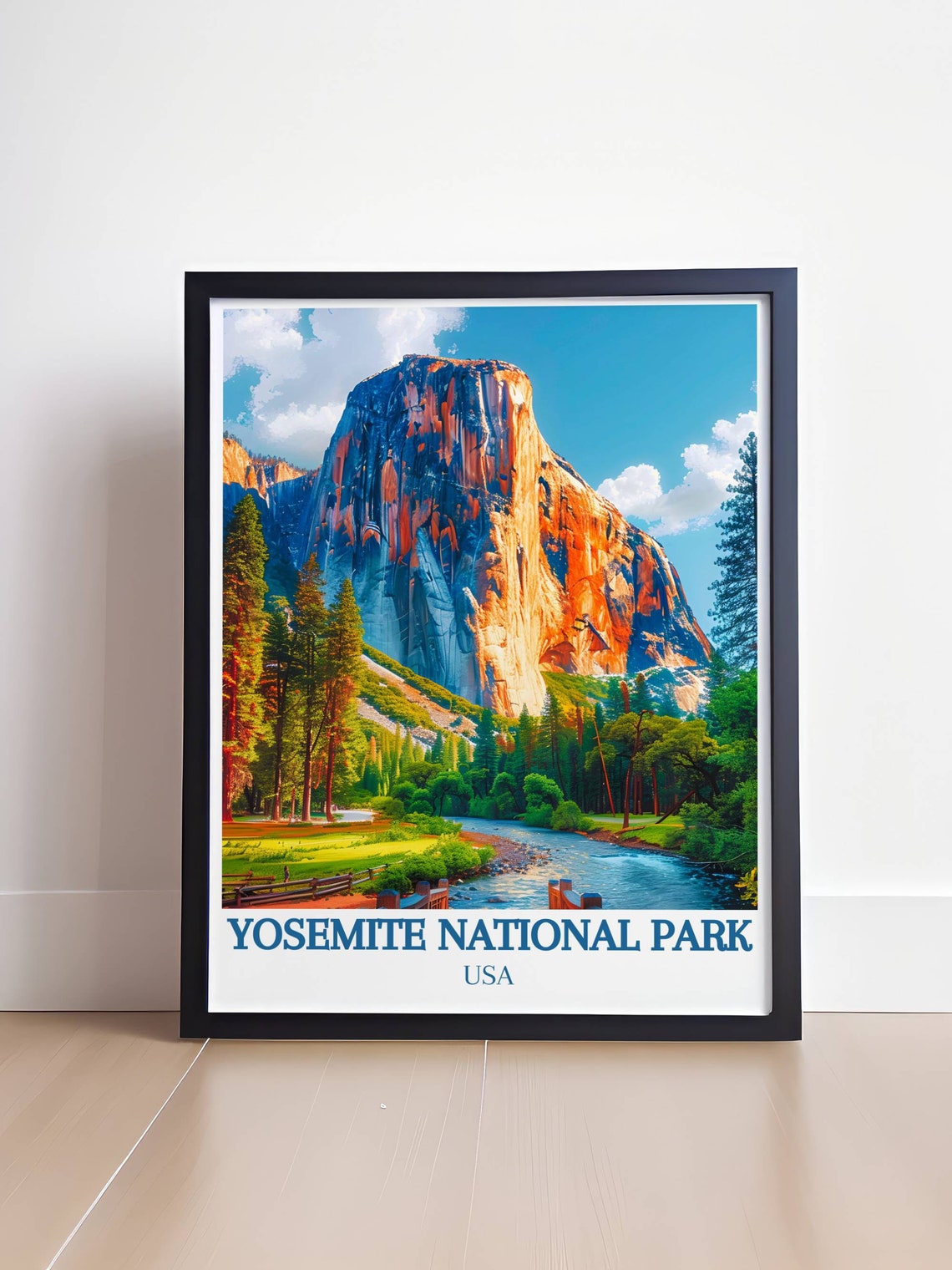 Yosemite National Park USA Granite Monolith Over Valley Pines Poster - Image 4
