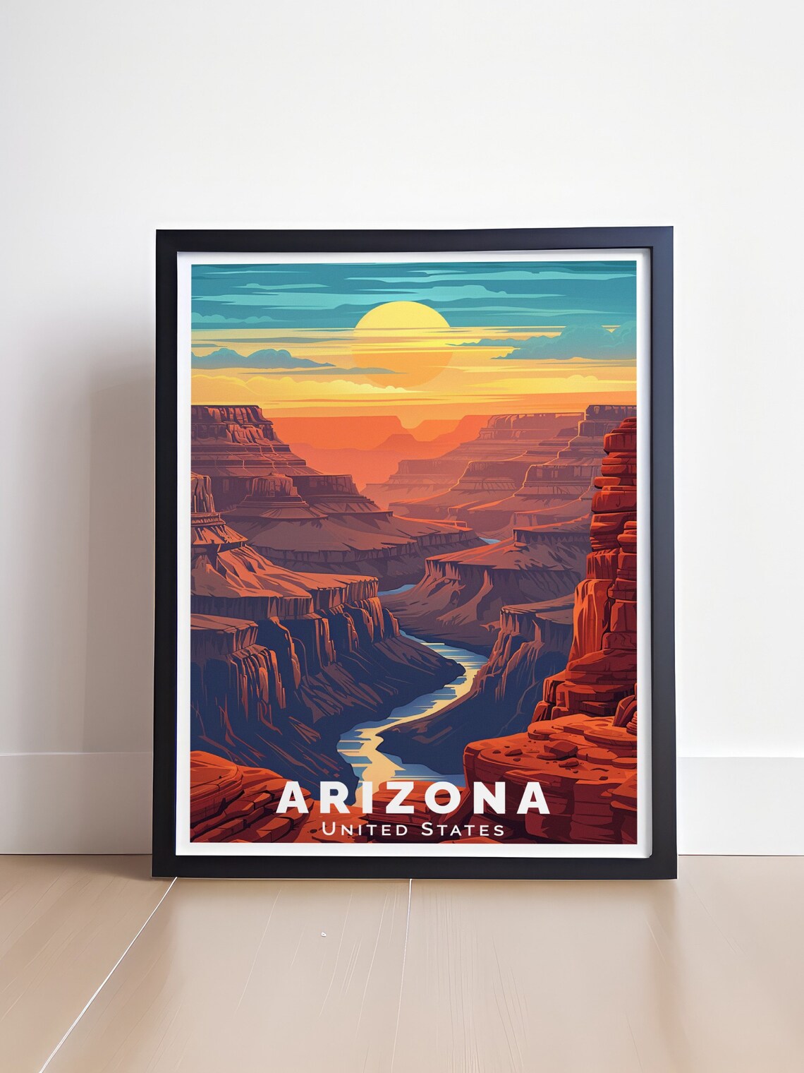 Arizona Grand Canyon Sunset Canyon River National Park Poster - Image 4
