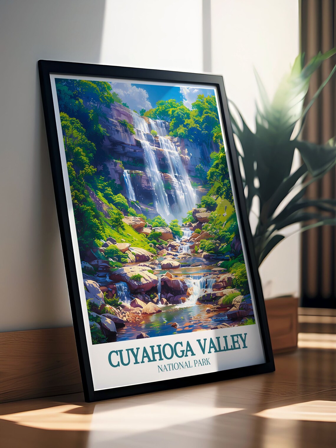 Cuyahoga Valley National Park Waterfall Cascades Forest Poster - Image 2