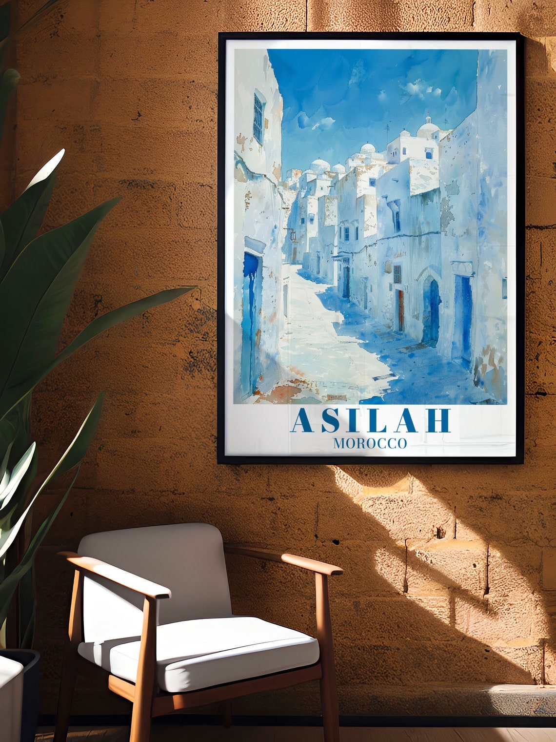 Asilah Travel Poster Medina Of Asilah Poster Medinaofasilah Decor Medinaofasilah Print Asilah Print Asilah Decor Asilah Gift - Image 3