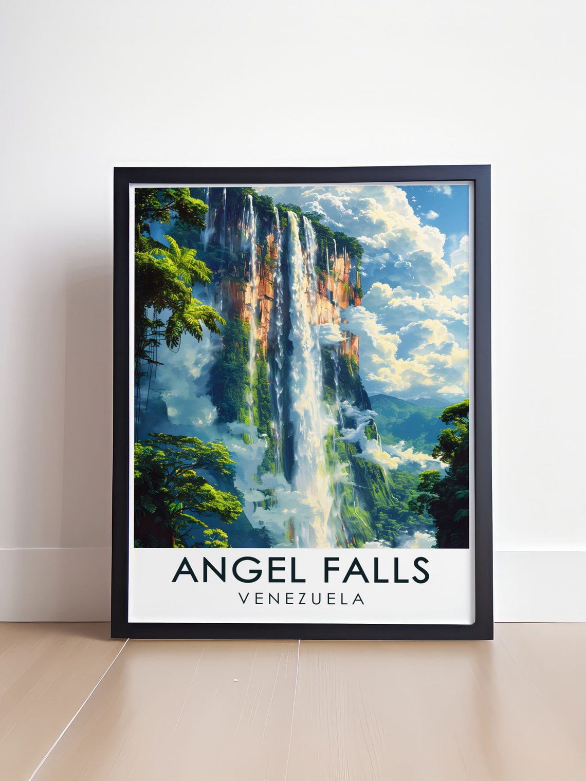 Angel Falls Venezuela Towering Jungle Waterfall Cascade Poster - Image 4
