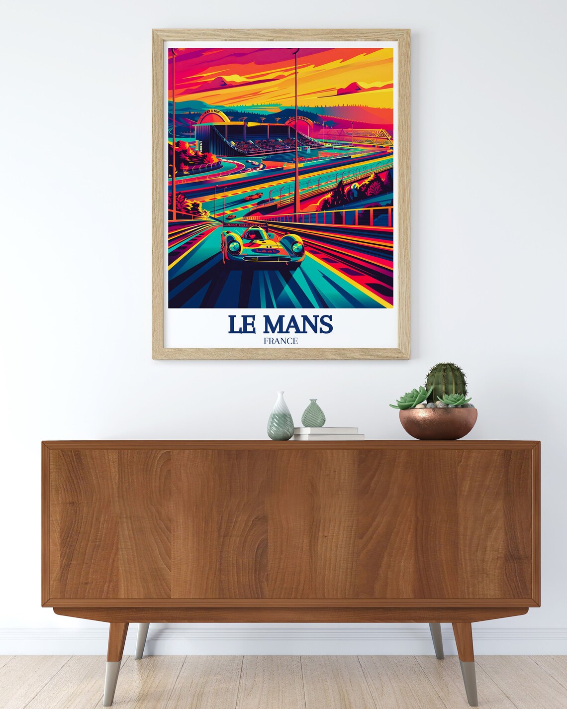 Le Mans Travel Poster, Circuit De La Sarthe - Image 3