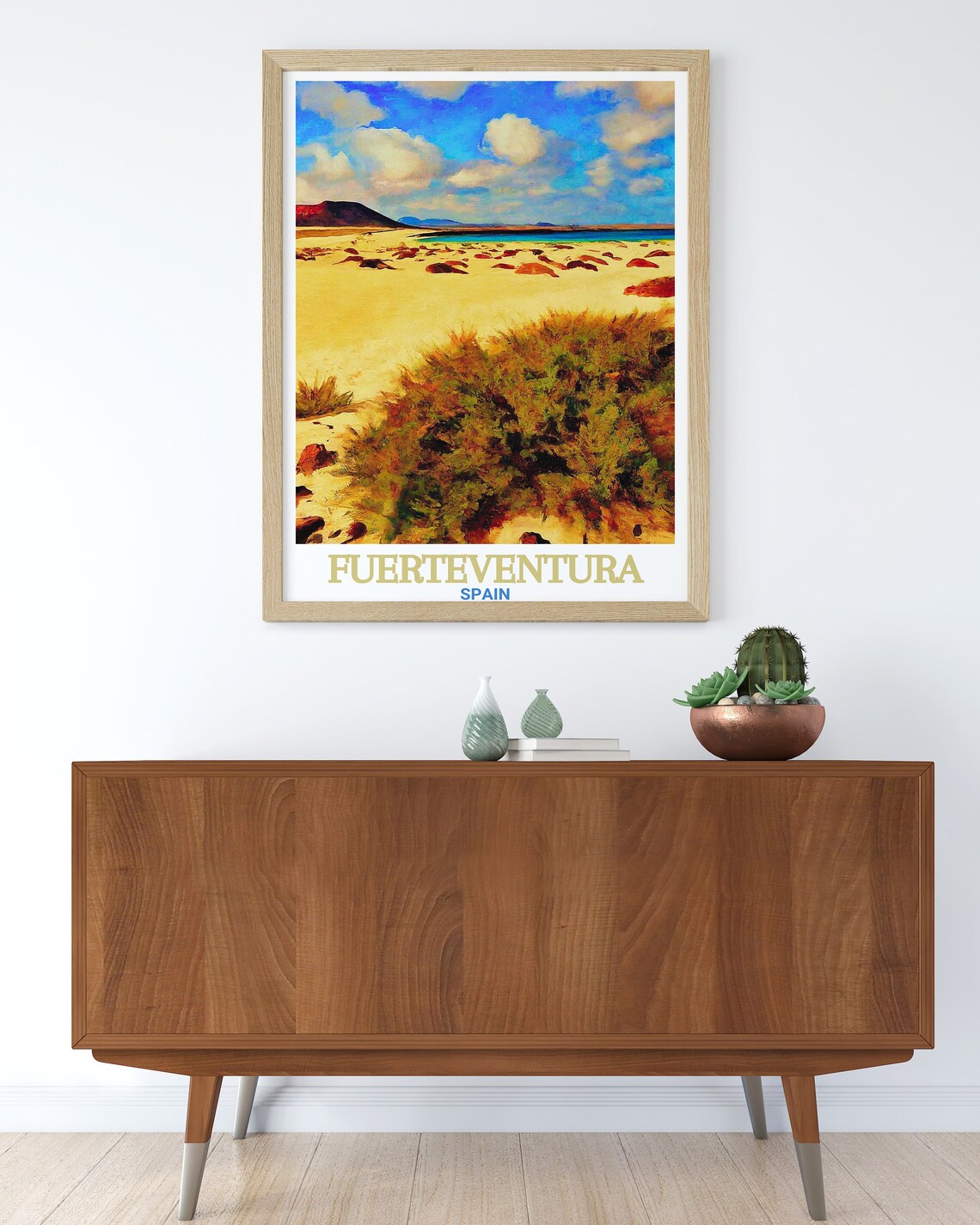 Fuerteventura Corralejo Dunes Golden Sand Spain Travel Poster - Image 3