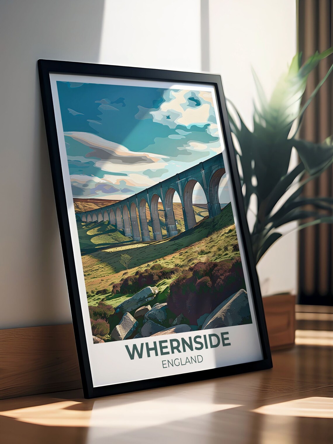 Whernside Ribblehead Viaduct Yorkshire Dales England Railway Poster - Image 3