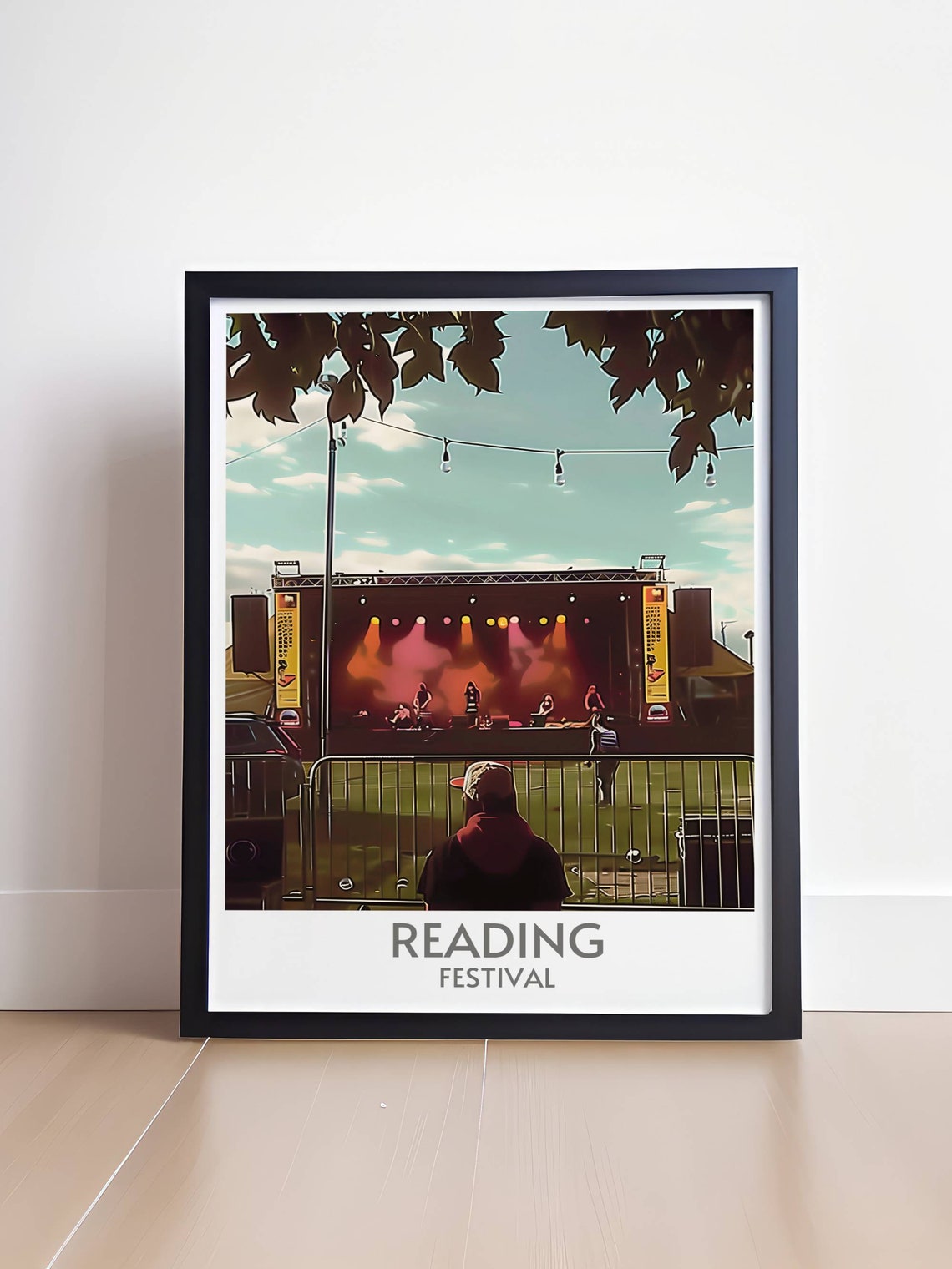 Reading Festival Main Stage Performance Band Under Lights Poster - Image 4