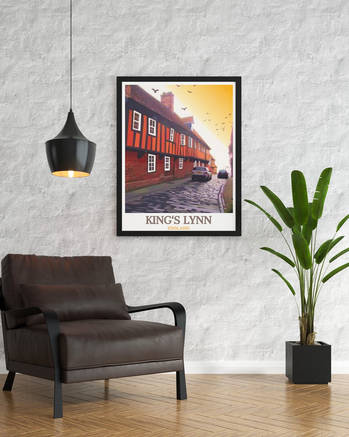 King's Lynn England Hanseatic Warehouse Sunset Travel Poster - Image 2