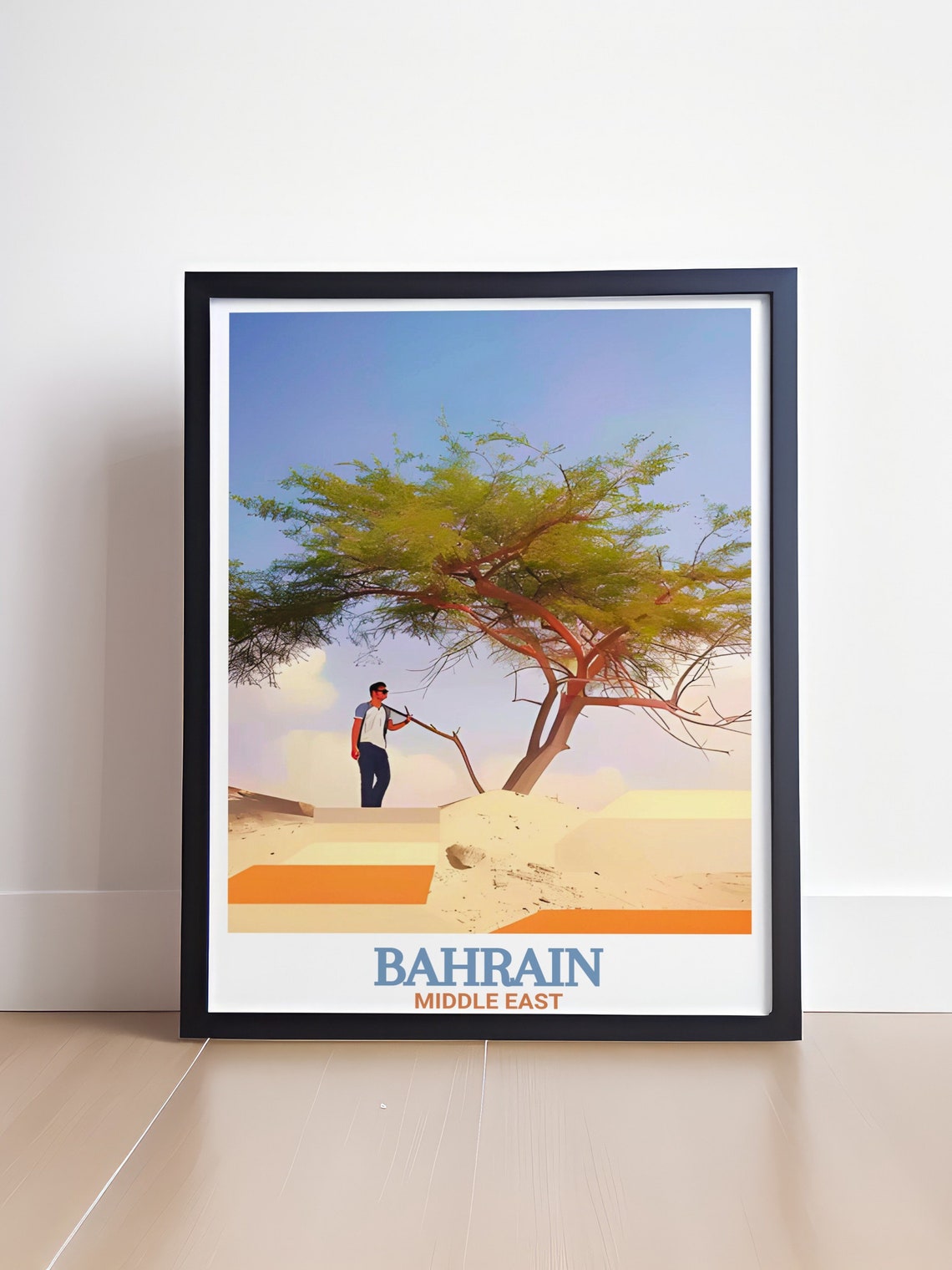 Bahrain Tree Of Life Travel Poster - Image 4