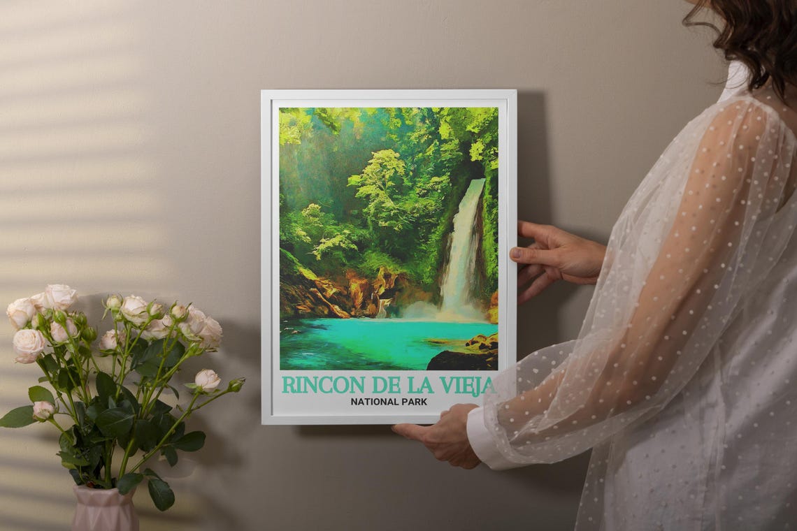 Rincon de la Vieja National Park Waterfall Jungle Lagoon Poster - Image 2