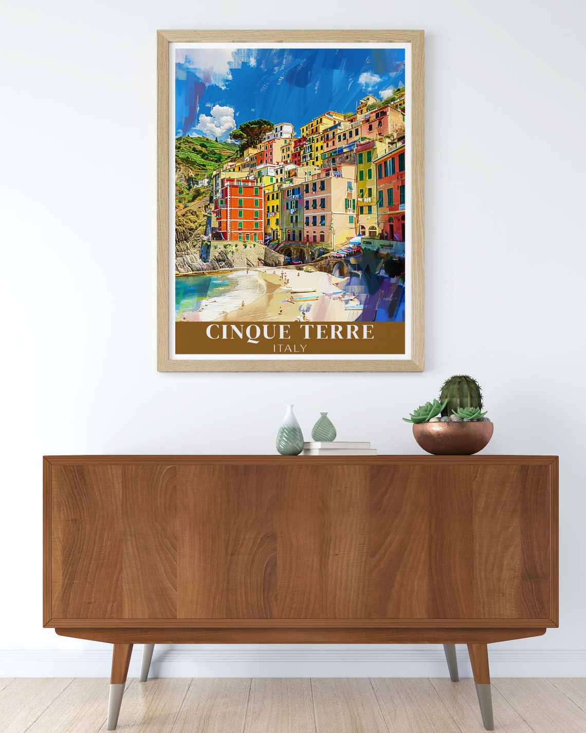 Cinque Terre Vibrant Cliffside Village Above The Harbor Poster - Image 2