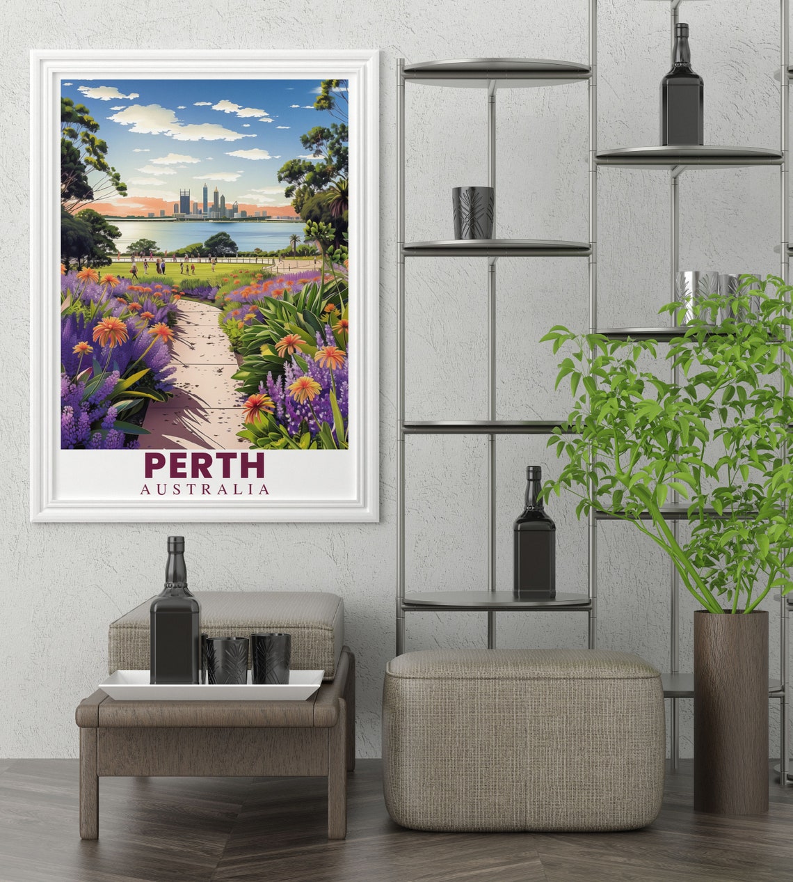 Perth Australia Kings Park Botanical Garden Wildflowers Poster - Image 3