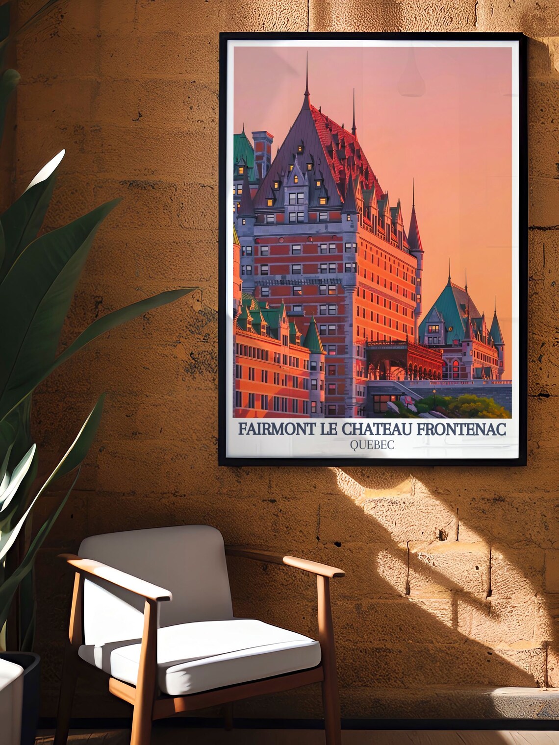 Fairmont Le Chateau Frontenac Travel Poster - Image 2