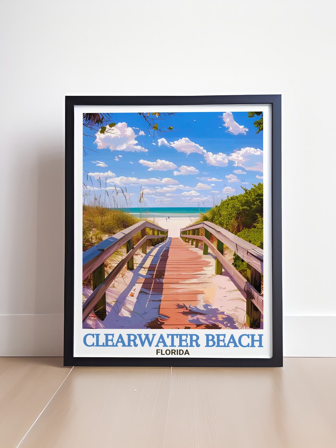 Clearwater Beach and Sand Key Park Travel Poster - Image 4