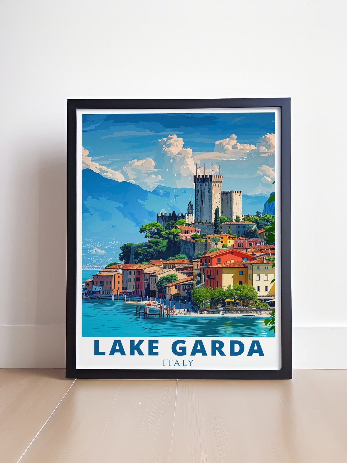 Lake Garda Print Malcesine And Lake Garda Poster Italy Art Prints Lake Garda Print Sirmione Lake Garda Italy Print Italy Gifts - Image 4