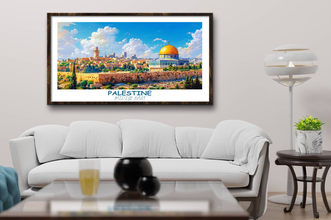 Palestine Dome of the Rock Jerusalem Old City Golden Dome Poster - Image 4