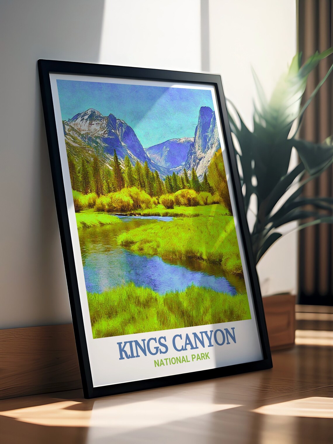 Kings Canyon National Park Zumwalt Meadow and Winding River Poster - Image 2