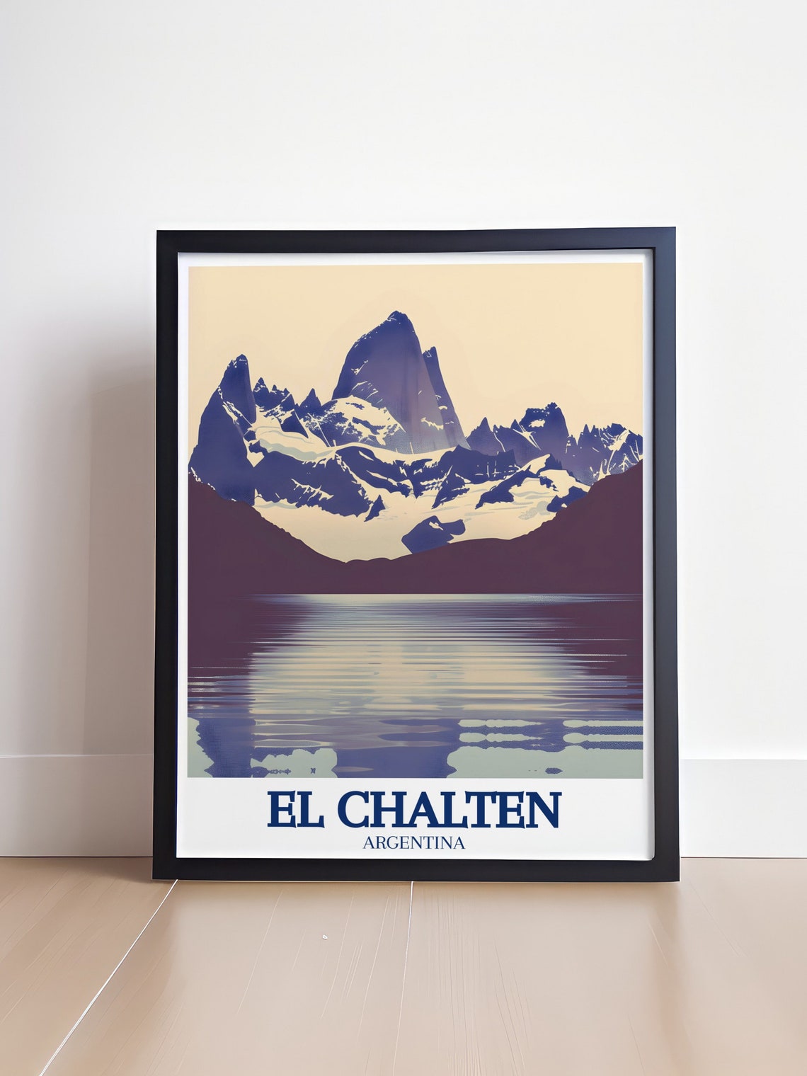 El Chalten Travel Print Mount Fitz Roy Laguna De Los Tres Poster Argentina Print Of Mount Fitz Roy Laguna De Los Tres In El Chaltn - Image 4