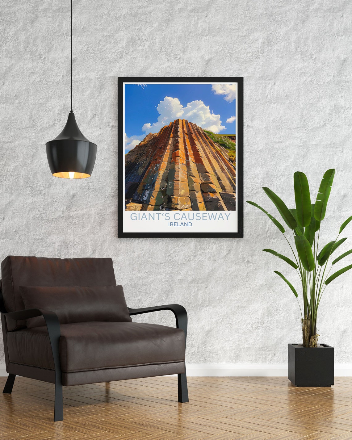 Giants Causeway Basalt Columns County Antrim Northern Ireland Poster - Image 2