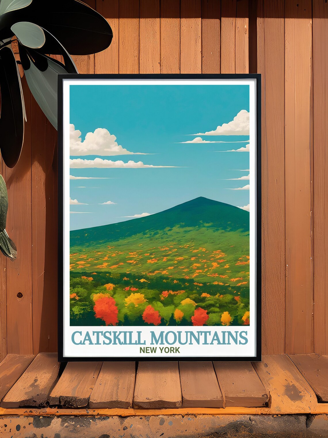 Catskill Mountains Flower Meadow Summer Peak Scenic Travel Poster - Image 2
