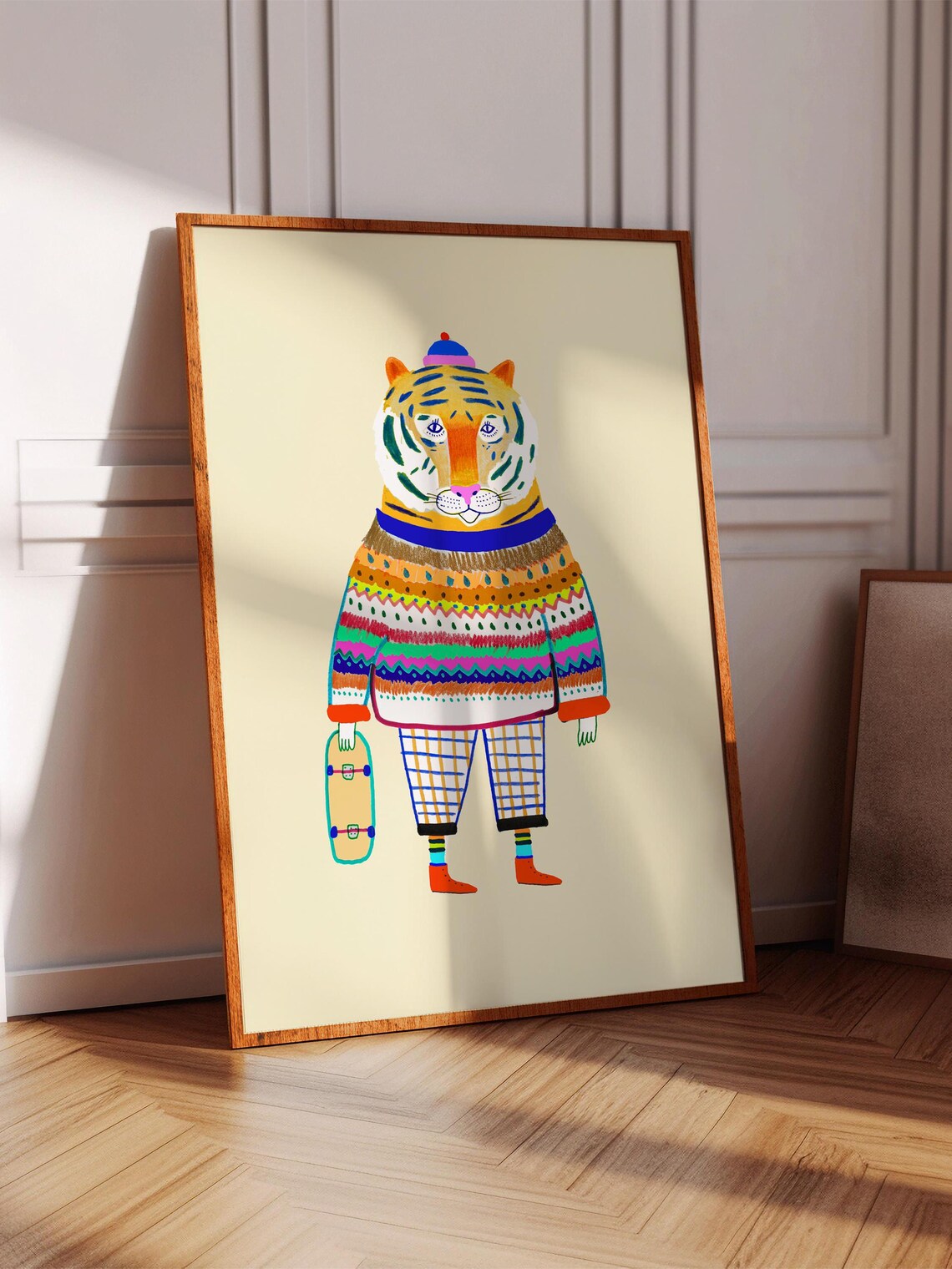 Cool Tiger Art Print, Nursery and Kids Decor