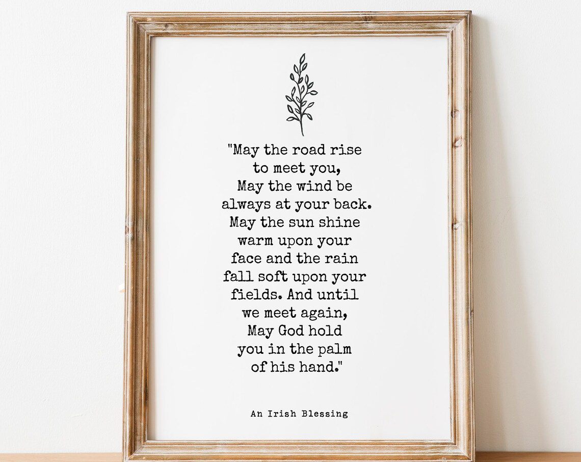 Irish Blessing Print, Irish Home Blessing Wall Art - Image 2