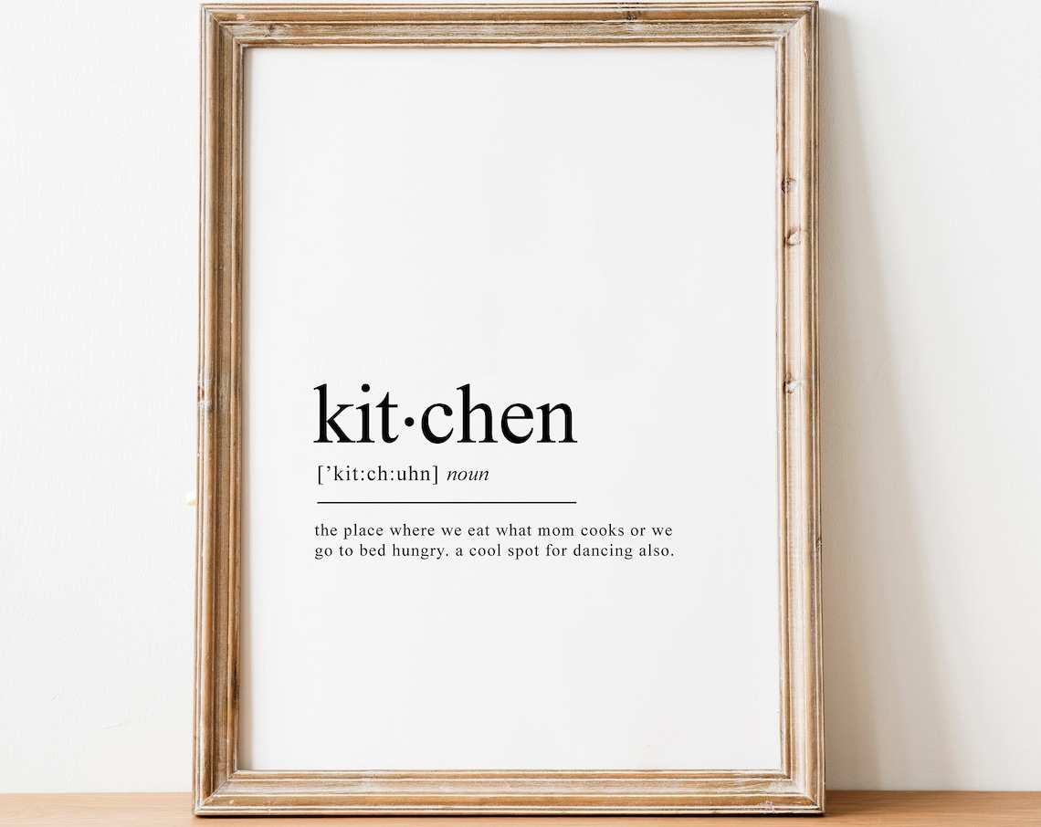 Funny Kitchen Dictionary Definition Humorous Wall Decor Art Poster - Image 2