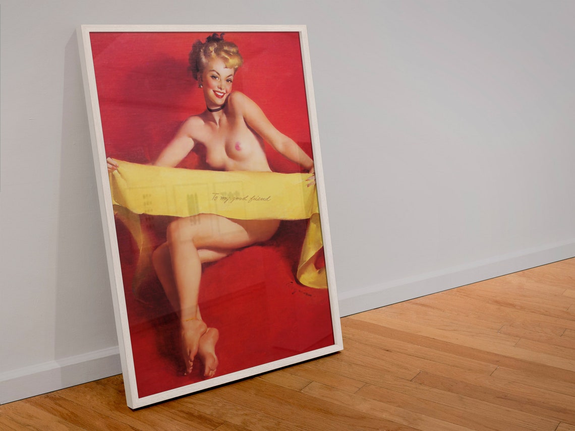 Gil Elvgren Fascinating Figure Tropical Banana Pinup Art Poster - Image 4