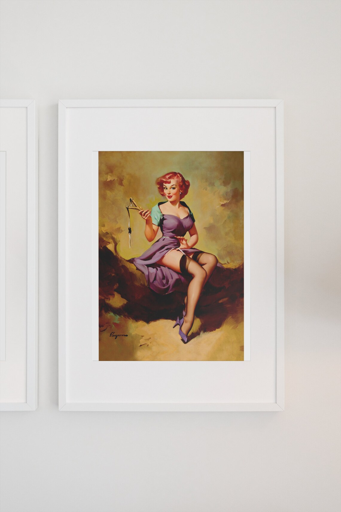 1958 It's A Snap Vintage Pin Up Girl Art Print - Image 3