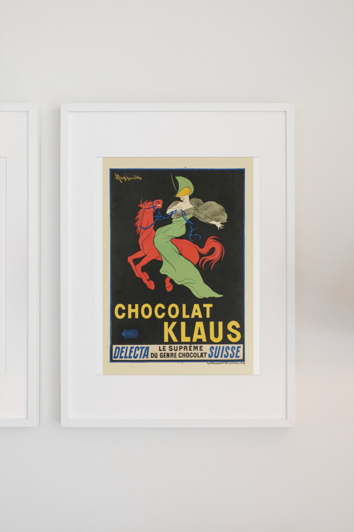 Cappiello Chocolat Klaus Vintage French Chocolate Art Poster - Image 3