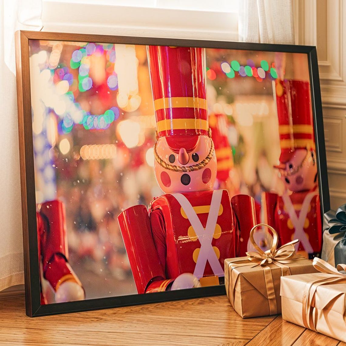 Christmas Toy Soldier Nutcracker Magic Kingdom Holiday Lights Poster