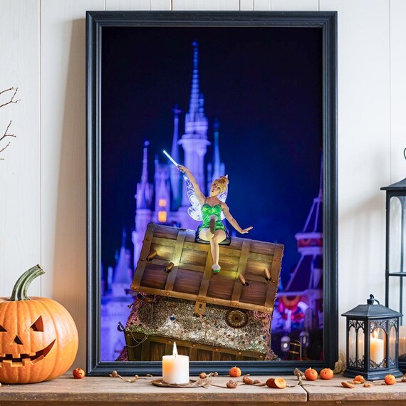 Mnsshp Tink Castle Wall Art Disney Print Magic Kingdom Wdw Photo