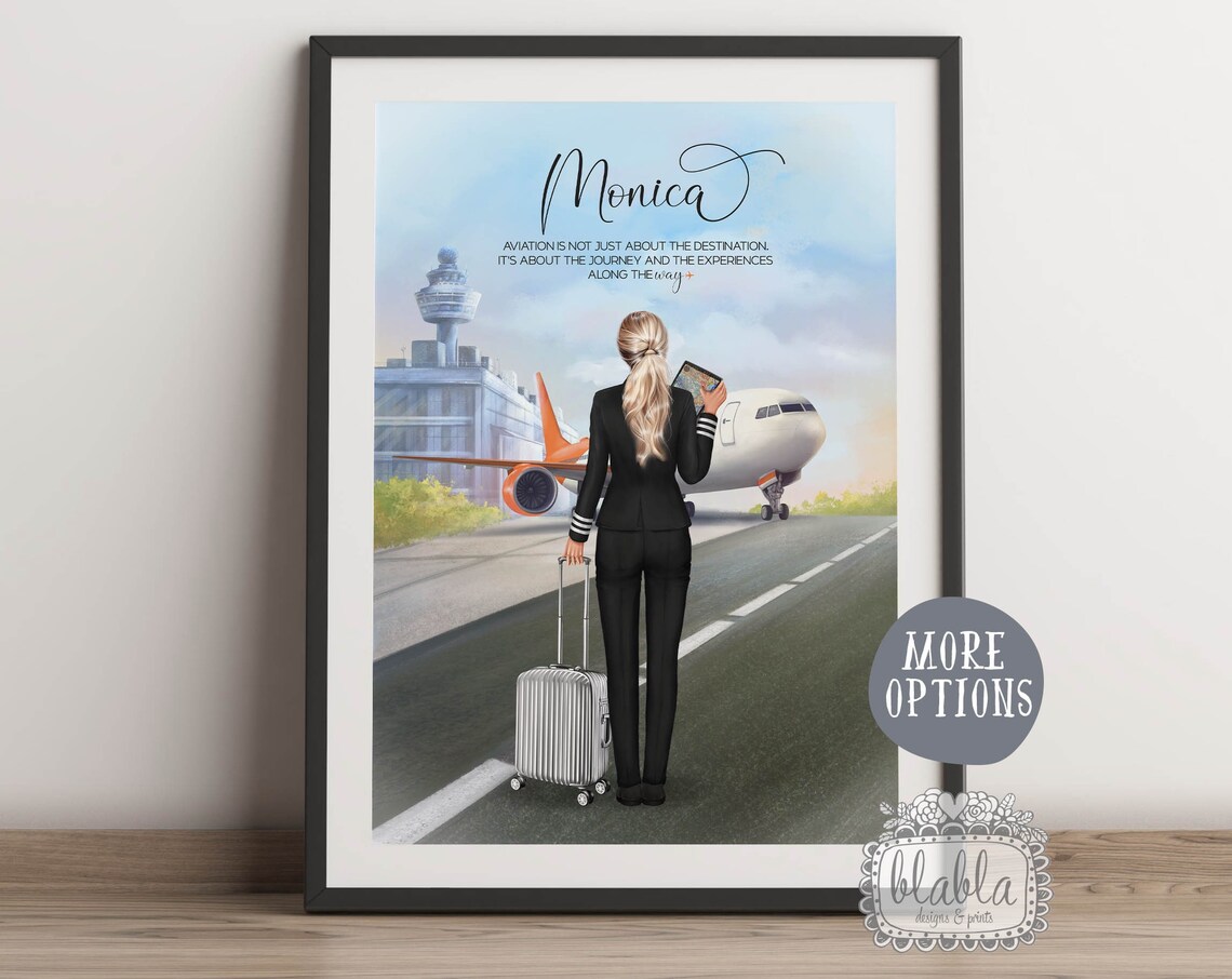 Personalised Gift for Pilot, Cabin Crew Gift