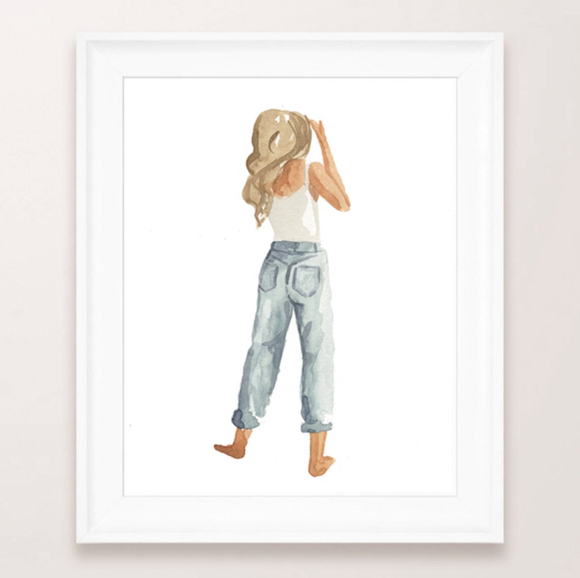 Isabella Art Print, Fashion Watercolor Portrait - Image 3