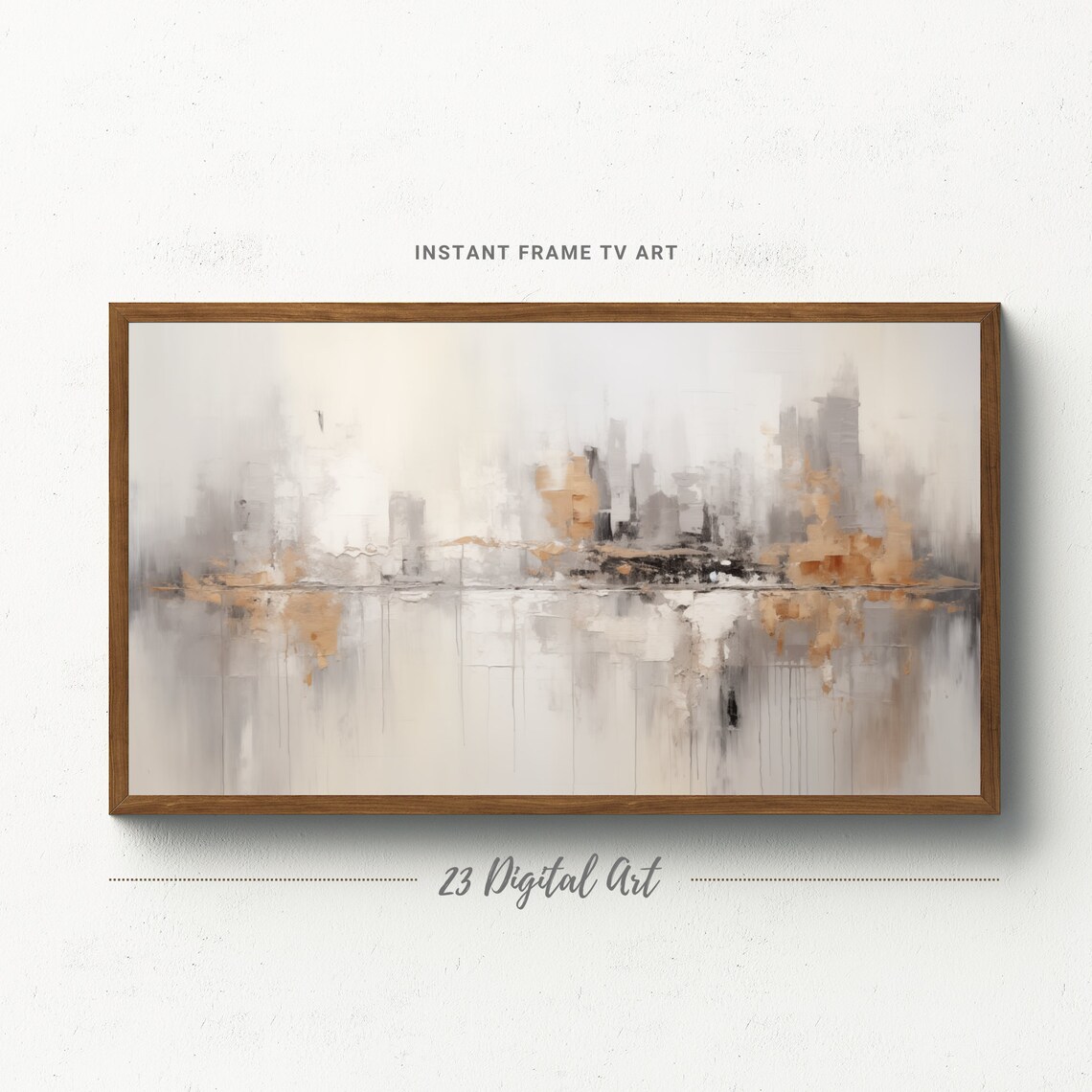 Frame Tv Art A Beautiful Abstract Forest White And Grey Painting Abstract Collection For Frame Tv Art 025